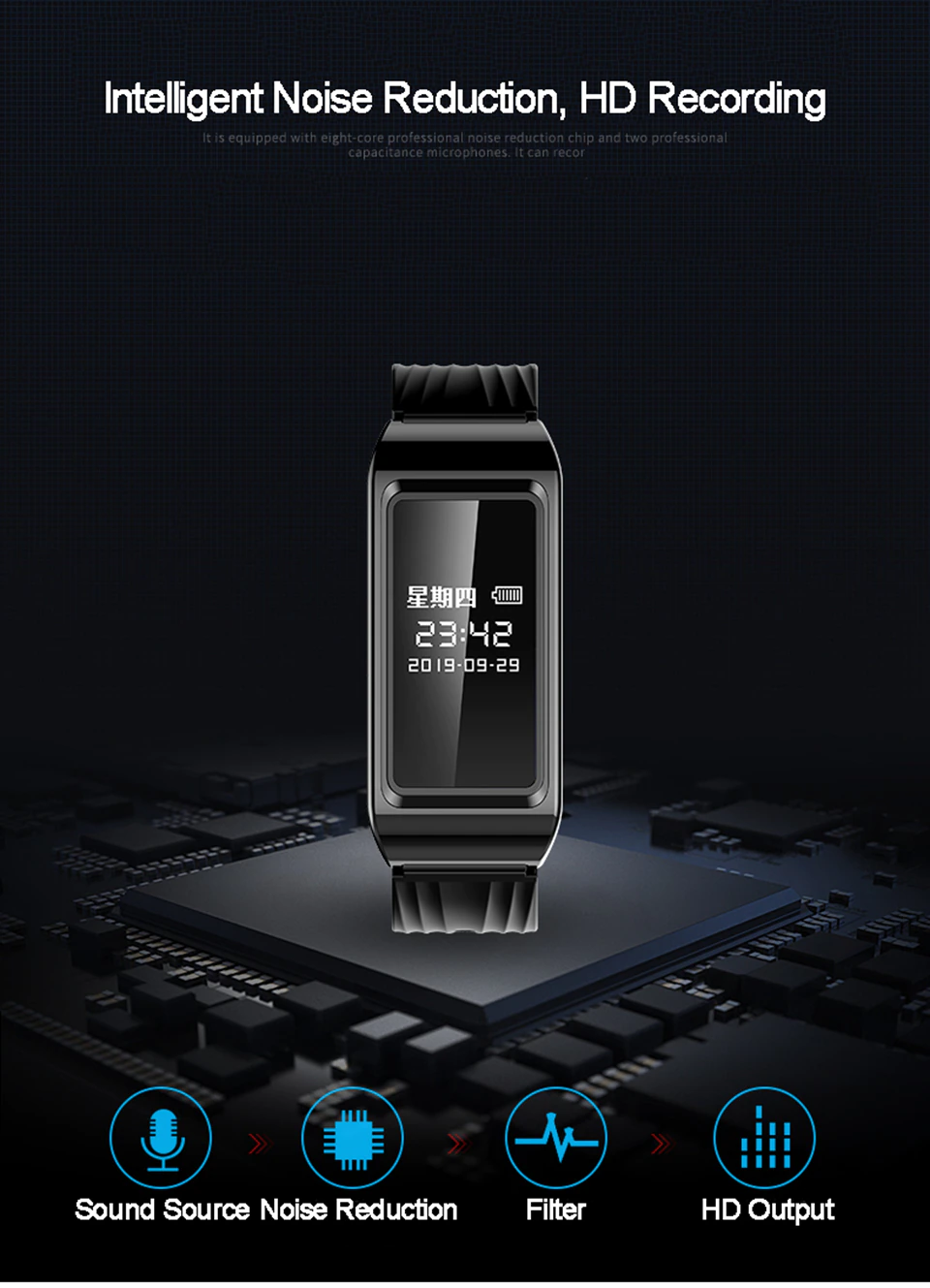 【2023新款】高清攝影手環 支援OTG手機直接傳輸 (內置32GB)